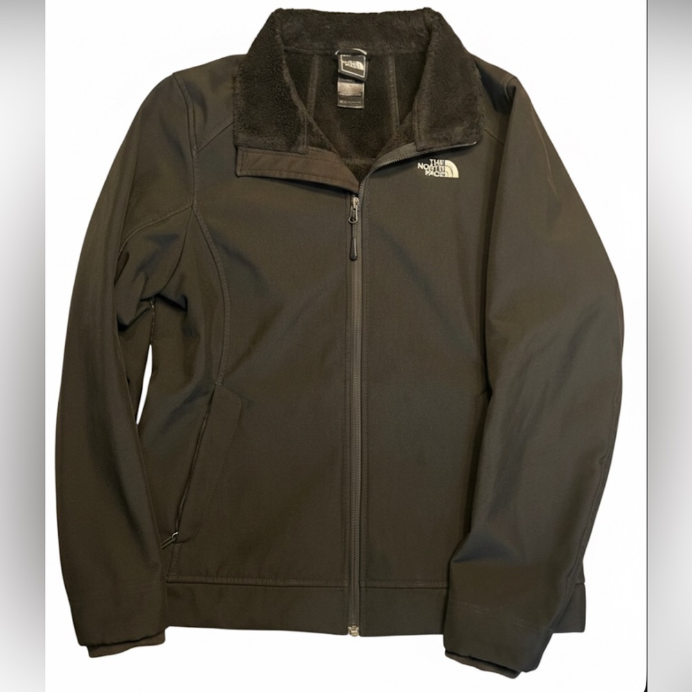 The North Face Apex Chromium Thermal Softshell Jacket Black Medium EUC